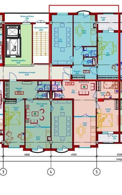 Продаётся 3-комн. квартира, 79.6 м² · ЖК Piramit Tower · Яккасарай — фото 2