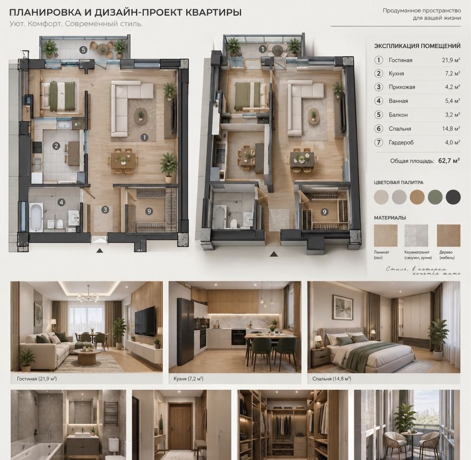 Продаётся 3-комн. квартира, 82 м² · ЖК Kukcha · Шайхантахур — фото 2