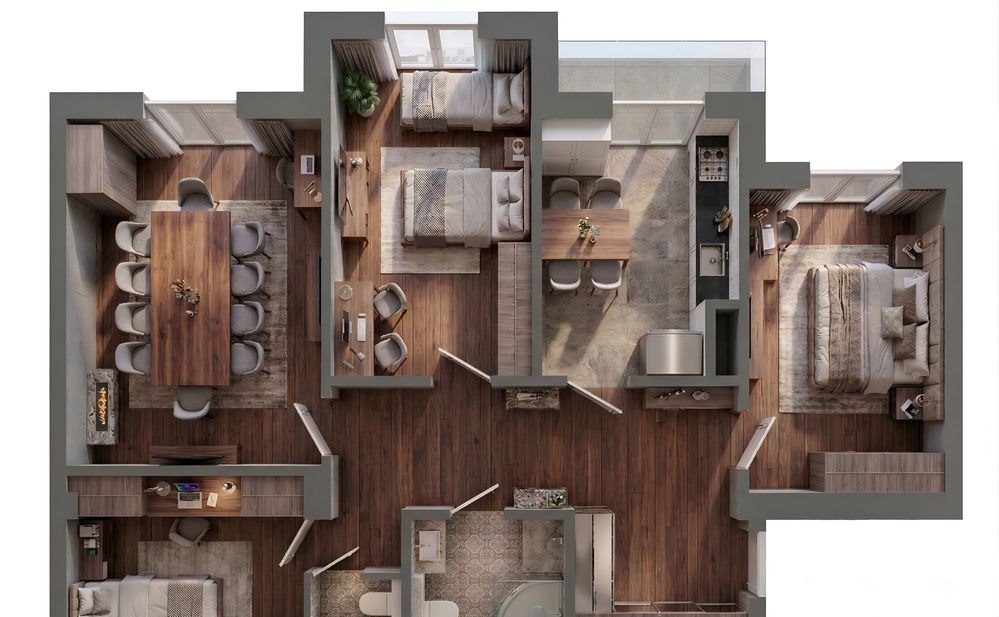 Sotiladi 4 xonali xonadon, 94 m² · Olmazor — surat 1