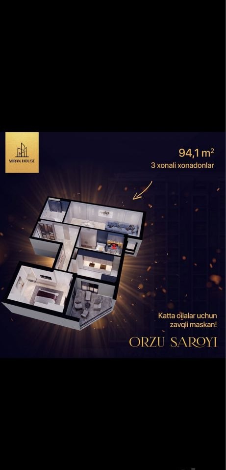For sale 3-room apartment, 95 m² · Mirabad — photo 5