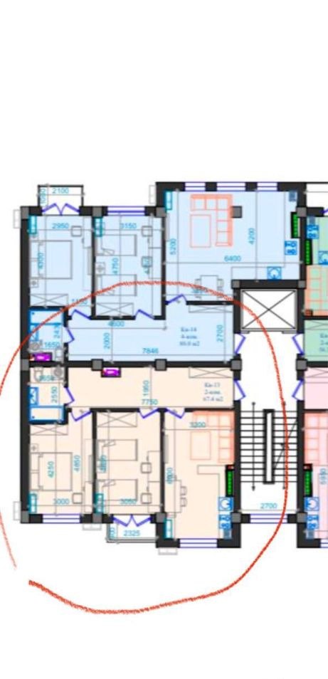 Sotiladi 3 xonali xonadon, 67.4 m² · Viaport · Yakkasaroy — surat 2