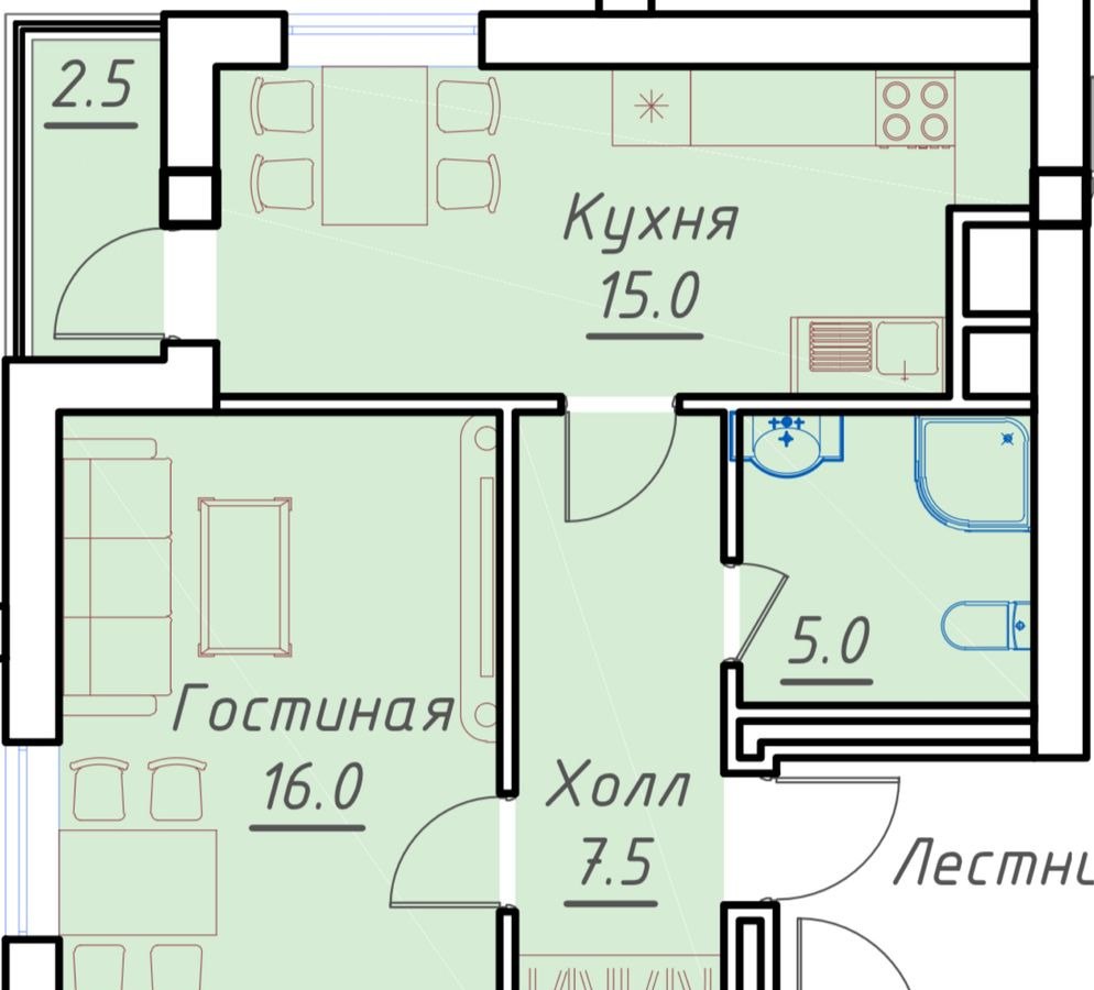 Продаётся 2-комн. квартира, 46 м² · Мирзо-Улугбек — фото 8