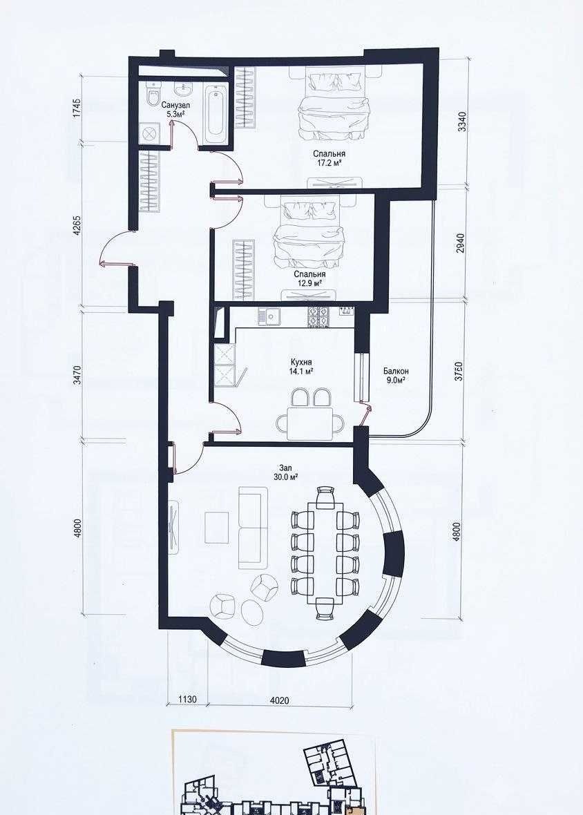Продаётся 3-комн. квартира, 95 м² · ЖК Caravanavenue · Мирзо-Улугбек — фото 10
