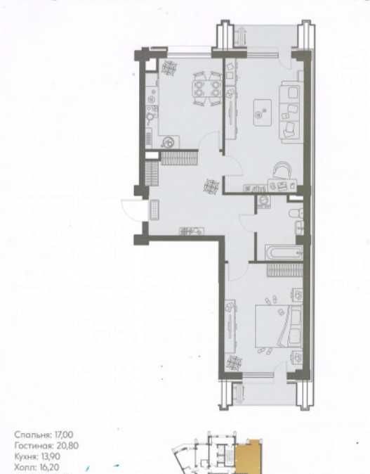 For sale 2-room apartment, 73 m² · Manhattan · Mirzo-Ulugbek — photo 3