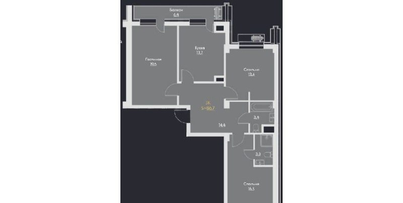 Sotiladi 3 xonali xonadon, 87 m² · Manhattan · Mirzo Ulug‘bek — surat 8