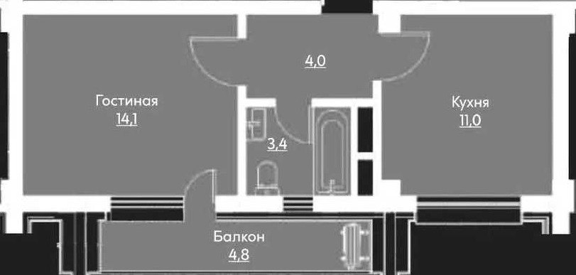 Продаётся 1-комн. квартира, 34 м² · ЖК Manhattan · Мирзо-Улугбек — фото 4