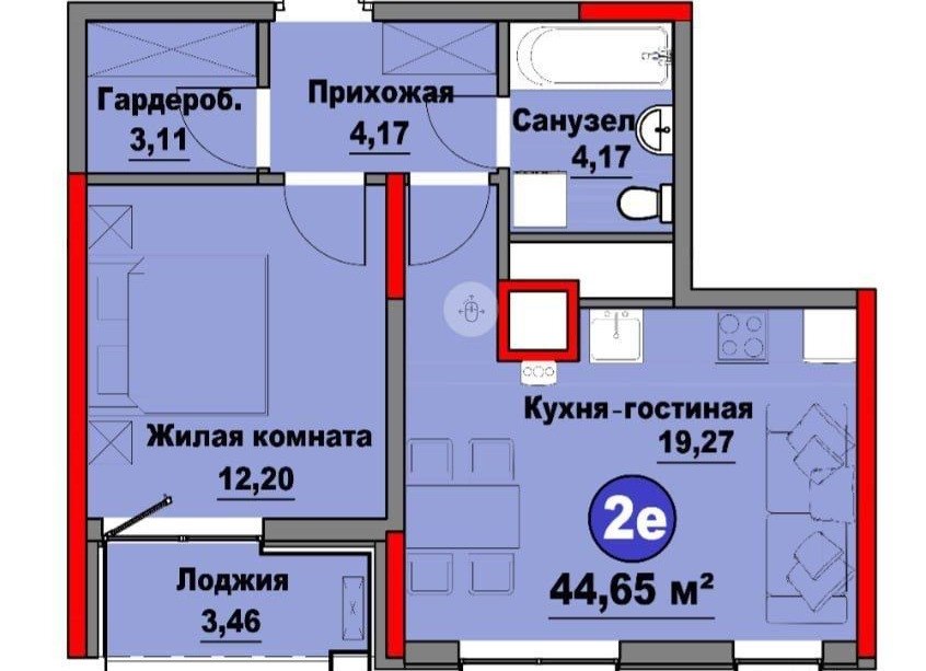 Продаётся 2-комн. квартира, 45 м² · ЖК Regnum Plaza · Мирзо-Улугбек — фото 4