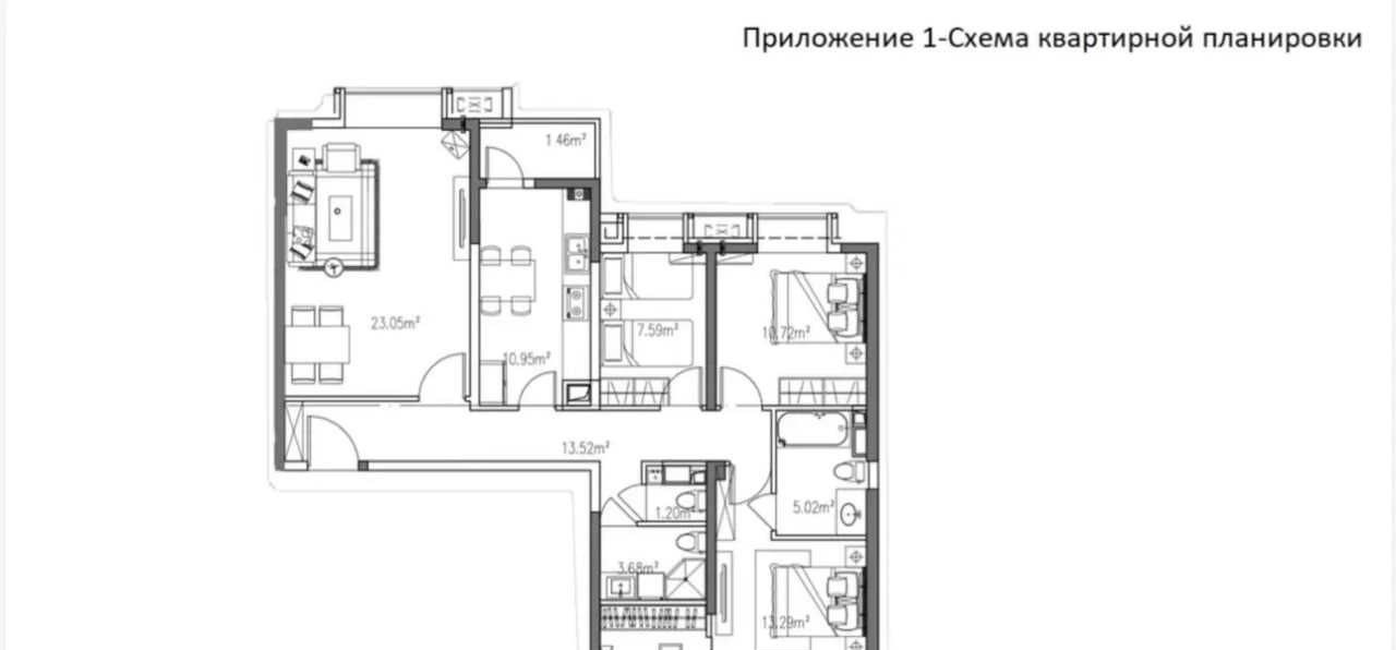 Продаётся 4-комн. квартира, 95 м² · ЖК High Town · Юнусабад — фото 10