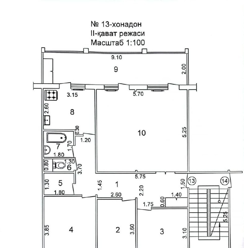 Sotiladi 5 xonali xonadon, 115 m² · Uchtepa — surat 8