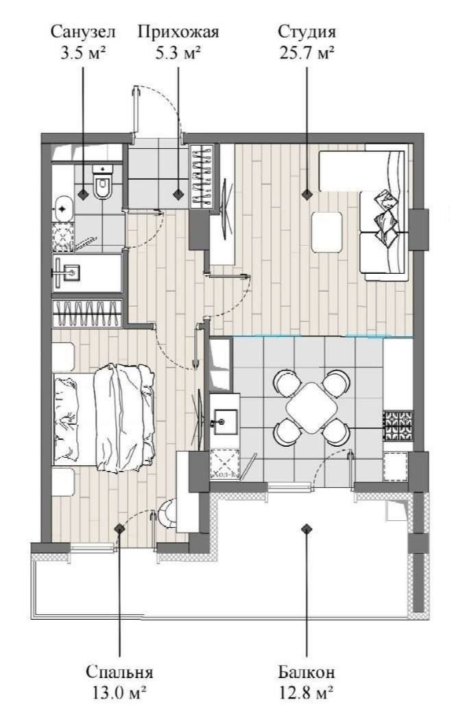 Продаётся 2-комн. квартира, 53 м² · ЖК Imperialcity · Юнусабад — фото 7