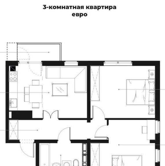 Продаётся 3-комн. квартира, 59.2 м² · ЖК Oz Zamin · Мирабад — фото 10