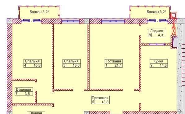 Продаётся 3-комн. квартира, 82 м² · Шайхантахур — фото 4