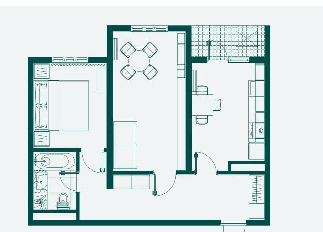 Продаётся 2-комн. квартира, 53.8 м² · ЖК Bashkent · Яшнабад — фото 4
