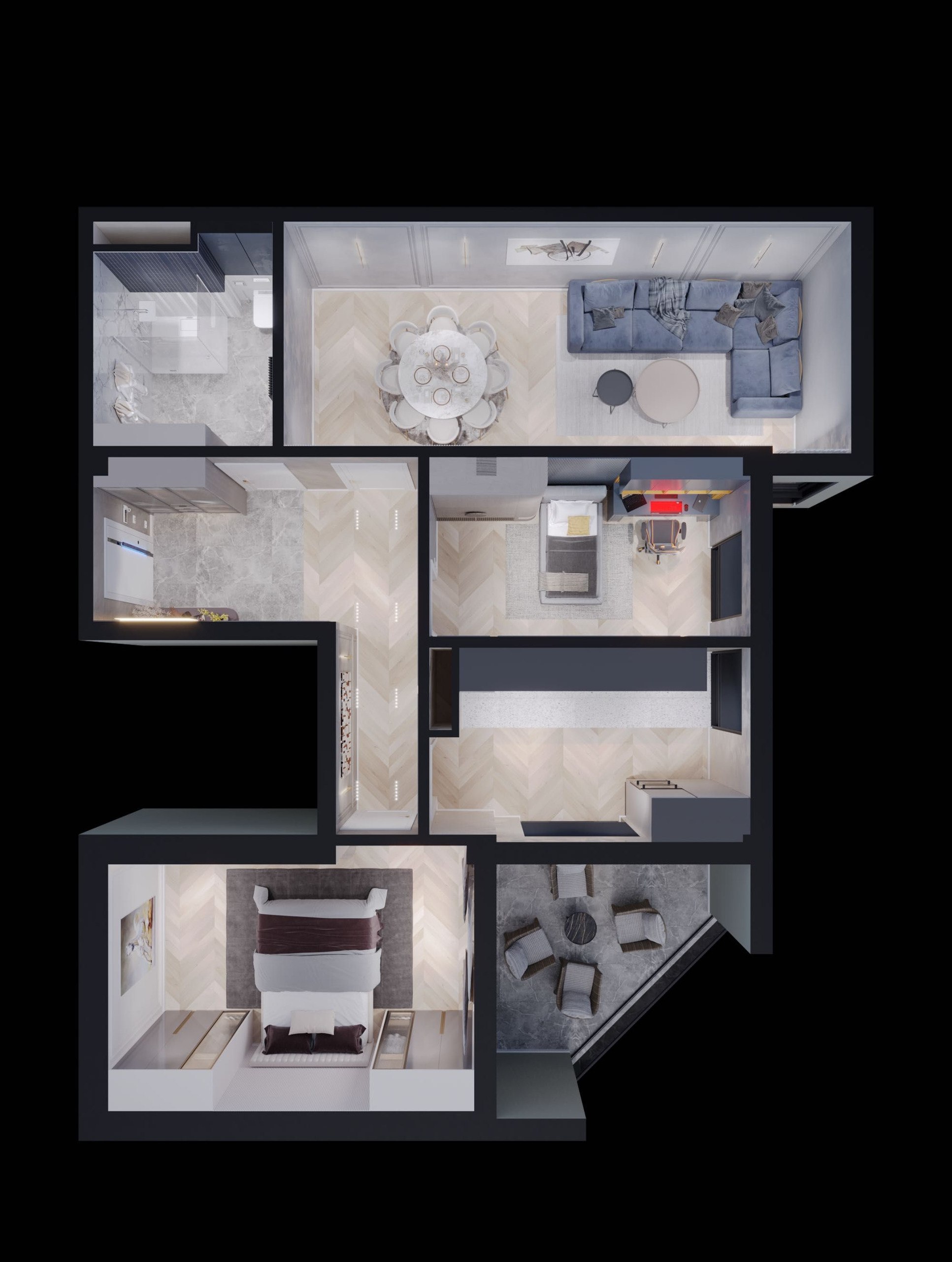 Sotiladi 3 xonali xonadon, 94 m² · Miran · Mirobod — surat 2