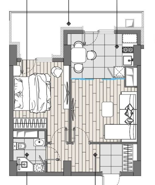 Продаётся 2-комн. квартира, 47 м² · ЖК Imperial Club · Юнусабад — фото 3