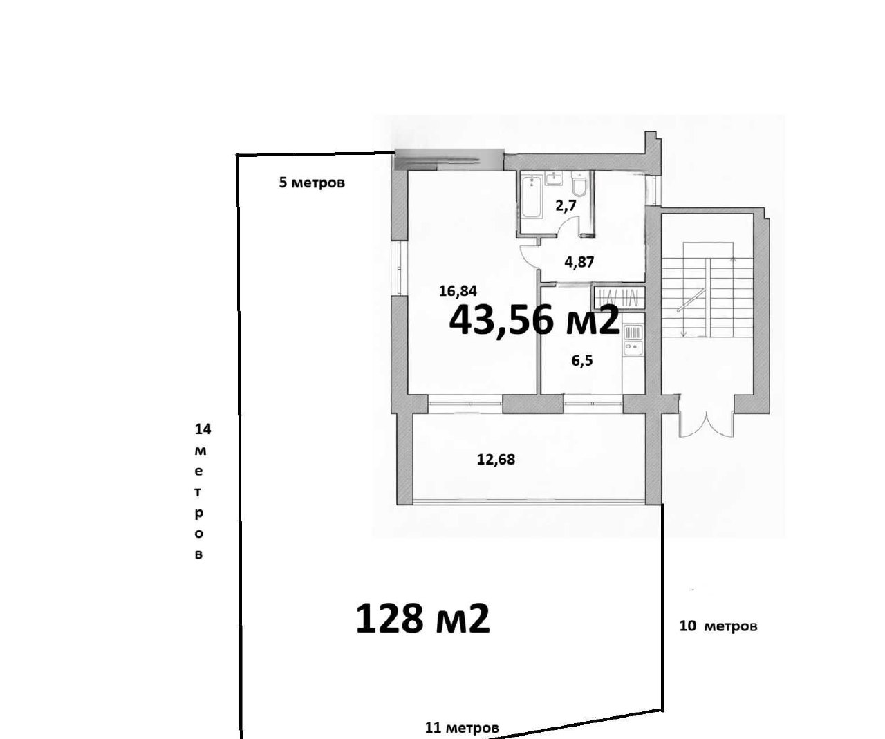 Продаётся 1-комн. квартира, 43.56 м² · Мирзо-Улугбек — фото 10