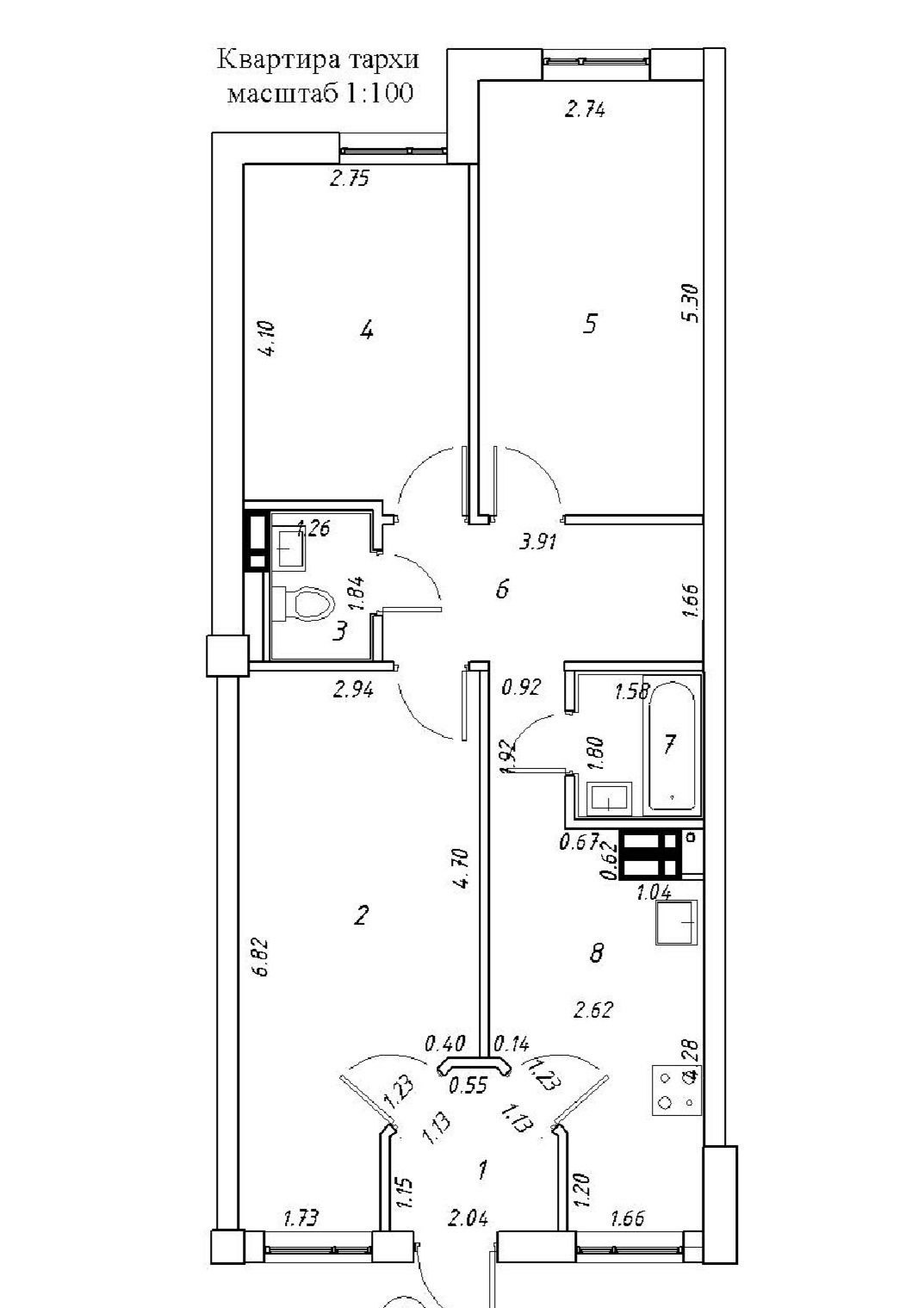 Продаётся 3-комн. квартира, 71 м² · ЖК Sagbon · Алмазар — фото 9
