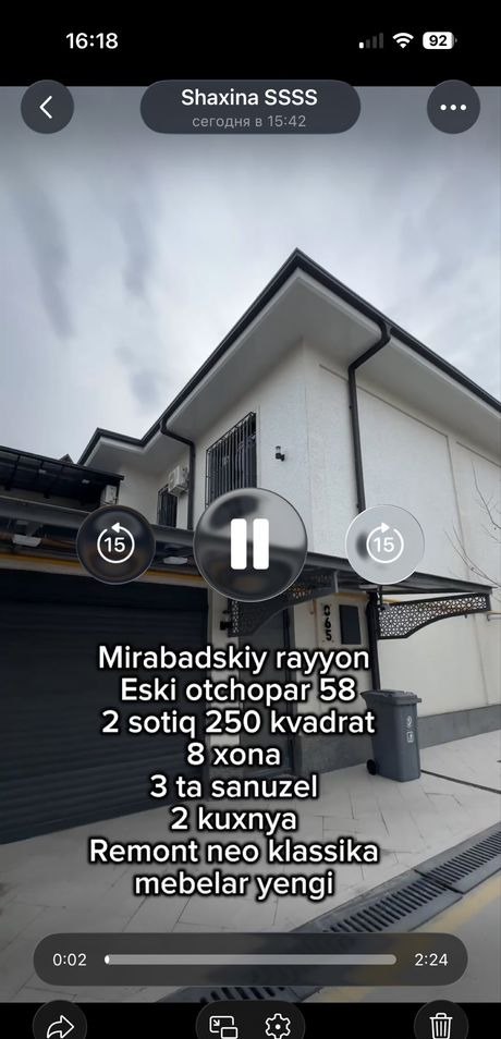 For sale 8-room house, 250 m² · Mirabad — photo 1