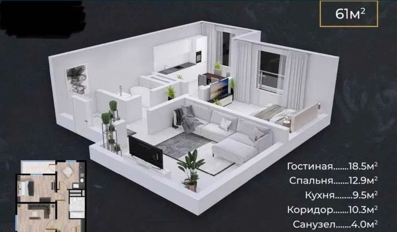 Продаётся 2-комн. квартира, 60 м² · Яшнабад — фото 3