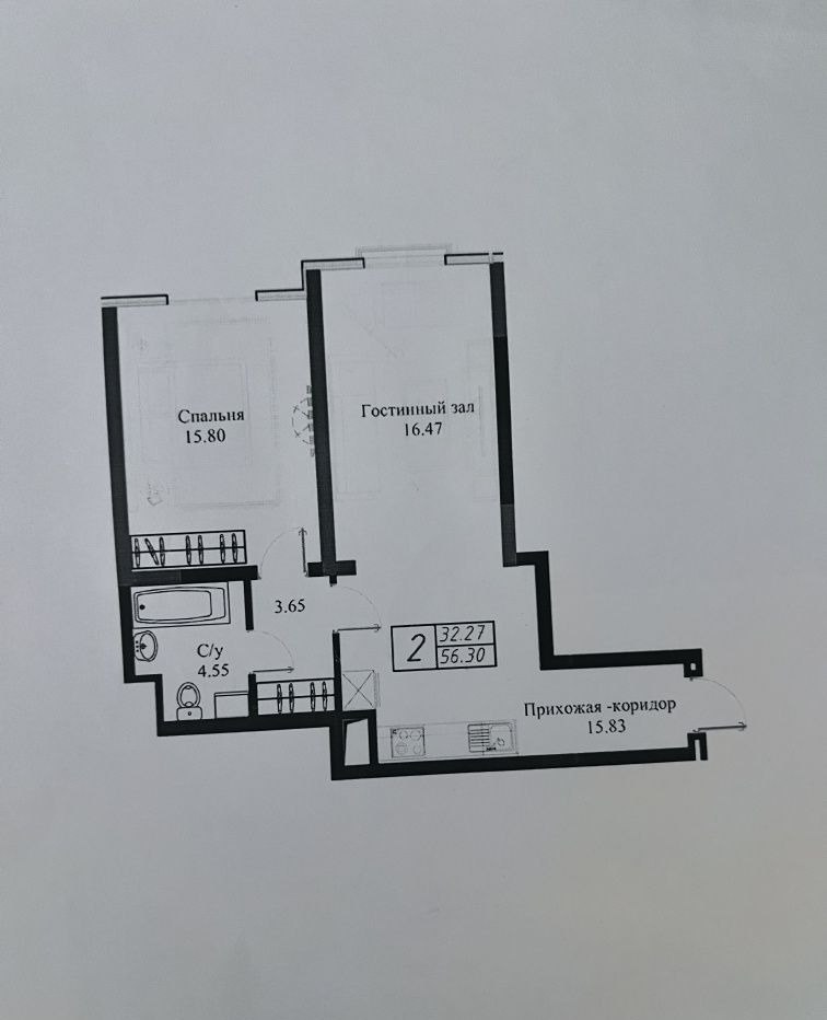 Продаётся 2-комн. квартира, 60 м² · Яккасарай — фото 1